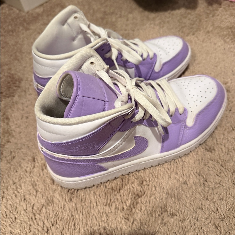 Purple Custom Jordans - Picture 2 of 6